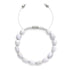 Moonstone | Silver | Gemstone Pebble Macrame Bracelet